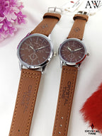 CRYSTAL TIME Couple Wrist Watch Set