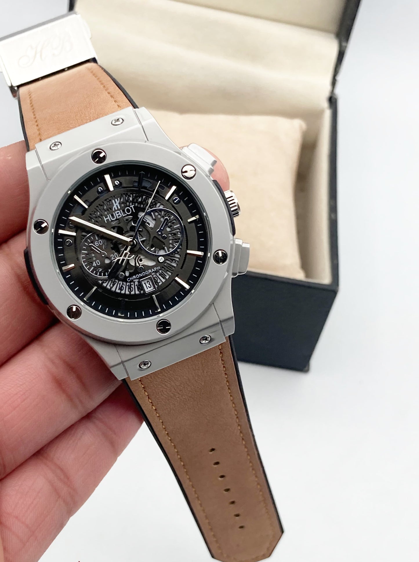 Hublot black Skelton with strap