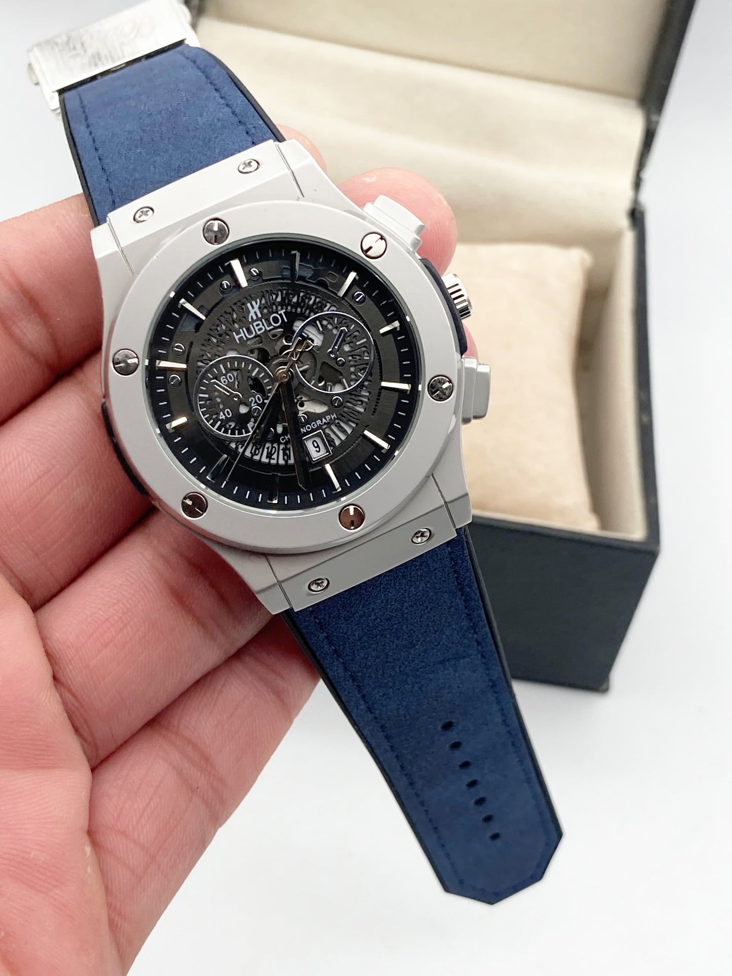 Hublot black Skelton with strap