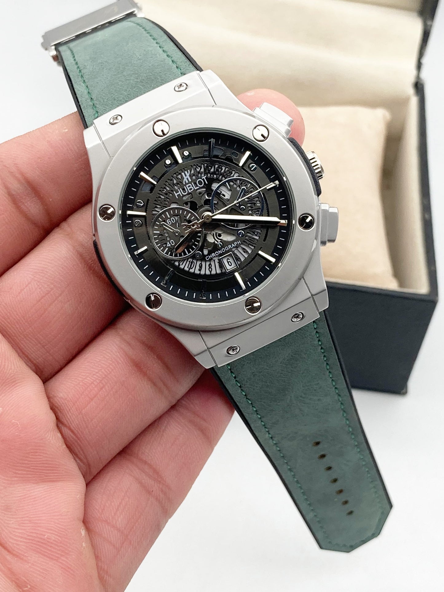 Hublot black Skelton with strap