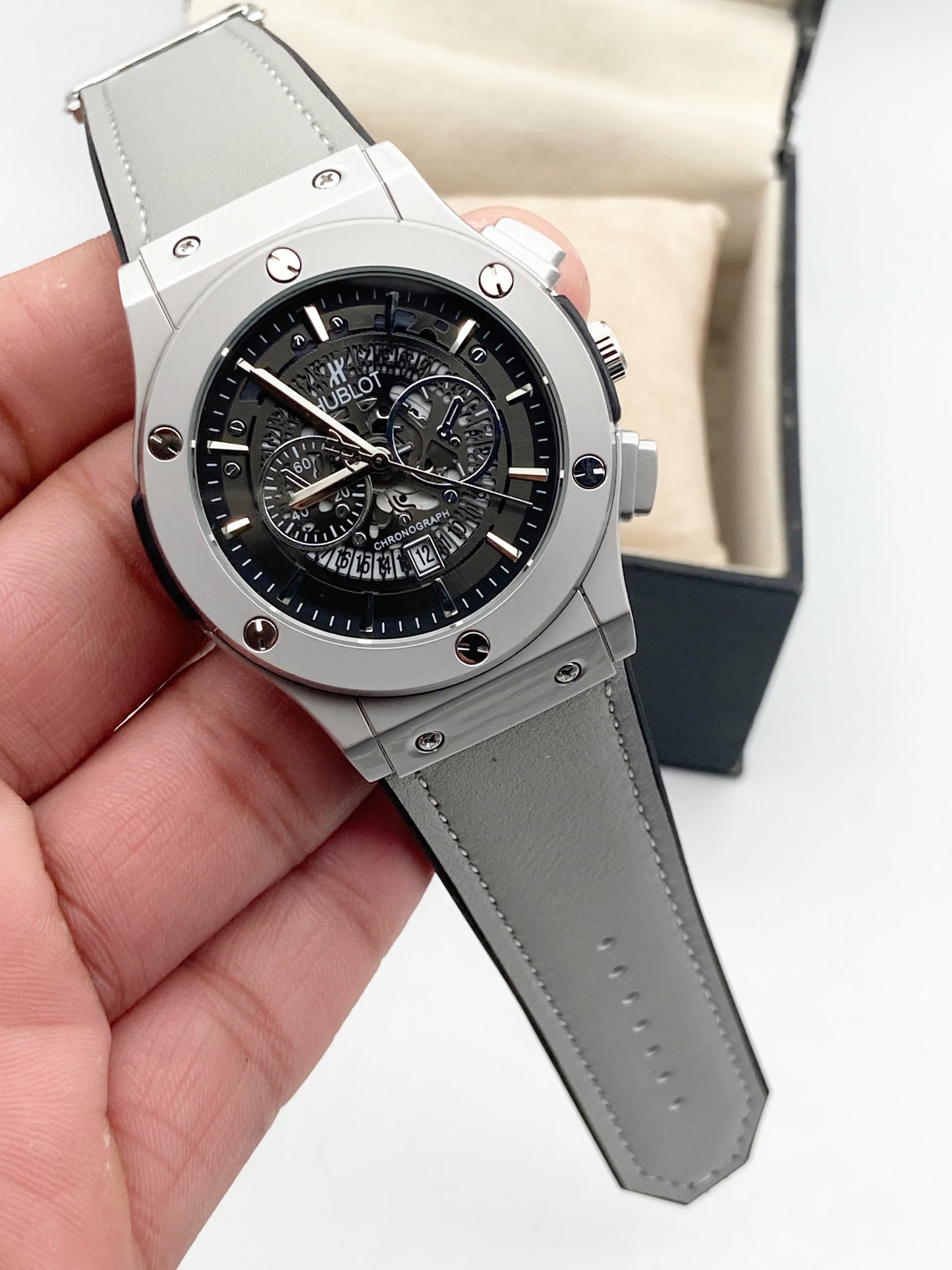 Hublot black Skelton with strap